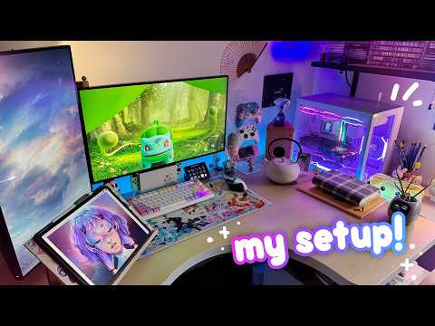 DRAWING STUDIO & GAMING SETUP TOUR ✦ 2026 Update! 🎮🎨