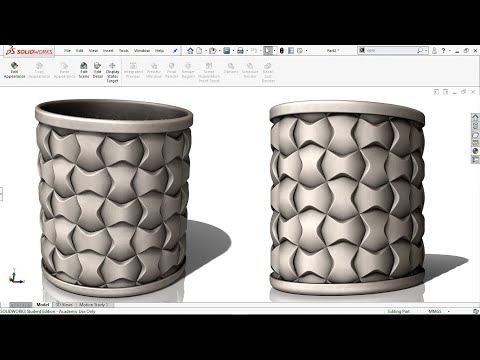 Master SolidWorks 2018 Create Stunning Textured Cylindrical Objects Fast | Pro Tips & Tricks