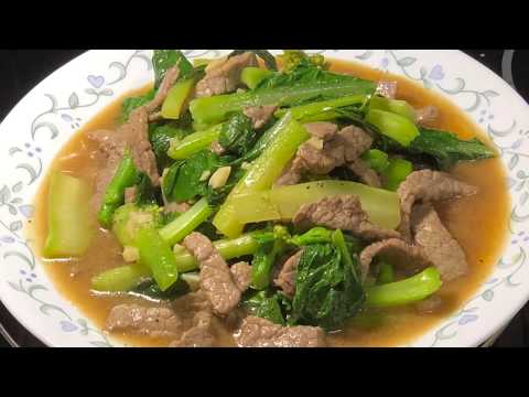 Stirfry beef with kailan 芥蓝炒牛肉