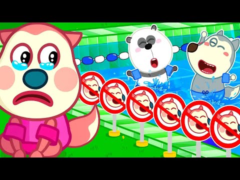 No swimming pool for Jenny🏊🏻‍♂️Choose the Right Height Swimming Pool | Wolfoo and Friends