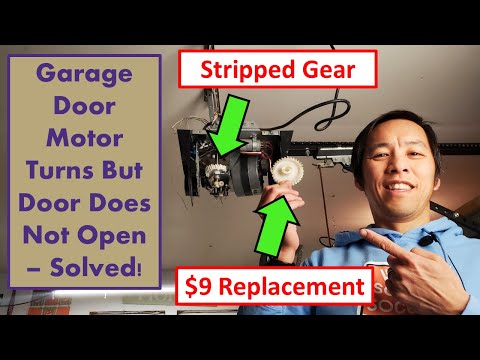Garage Door Motor Turns But Door Does Not Open – Solved!
