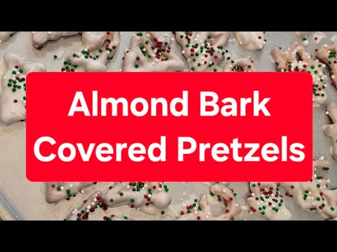 Part 2 of #HolidayTreats on #BrandonCooks, white chocolate vanilla almond bark) covered pretzels. 