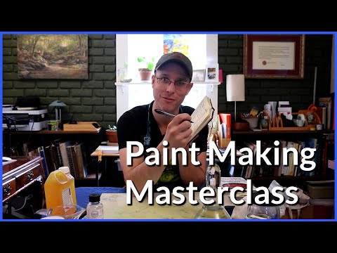 How to make your own oil paint (traditional recipe).