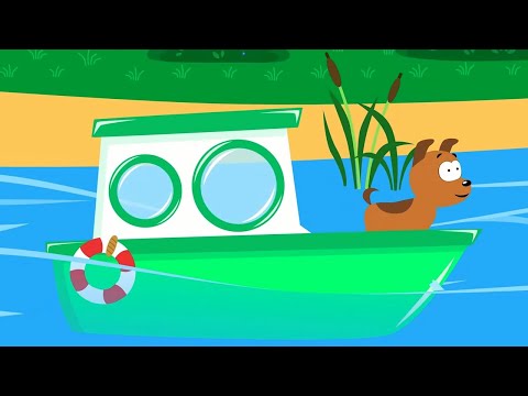 Кораблики 🚢 Учим звуки животных и цвета – Сборник – Котэ ТВ – Песенки для малышей