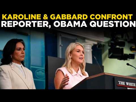 LIVE: Tulsi Gabbard & Karoline Leavitt Face Tough Questions on Obama at White House Briefing