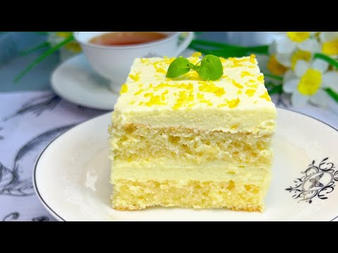У вас есть Лимон🍋Лёгкий Доступный Лимонный Торт на Скорую руку который тает Во рту!Авторский рецепт