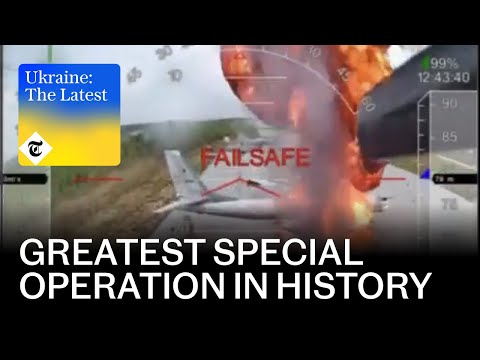 Swarms of drones from parked trucks destroy Putin’s bombers | Ukraine: The Latest