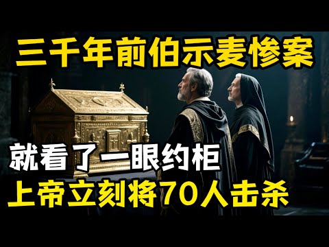 三千年前的伯示麦，70人就因看了一眼约柜，瞬间被上帝击杀。