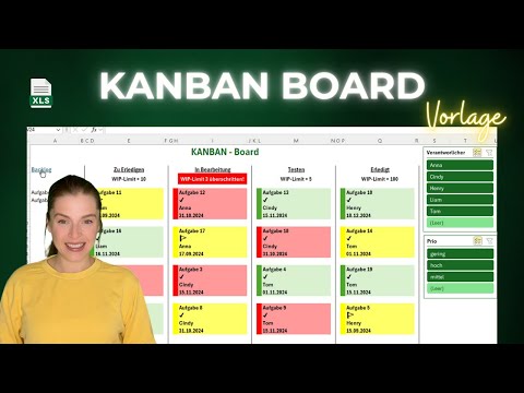 Excel Kanban-Board mit Vorlage– Flexibel, einfach und effizient für Dein Projektmanagement