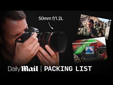 War Photographer Breaks Down His Essential Camera Kit | Packing List | Daily Mail