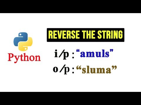 Python Tutorial - Reverse a String Using for loop