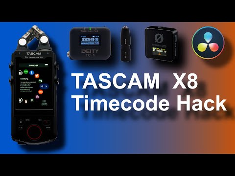 Get Timecode into Tascam X8 From Deity TC1 or Rode Wireless Pro