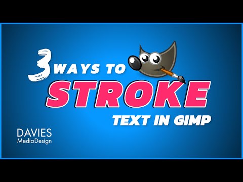 3 Ways to Stroke Text in GIMP | Easily Outline Text