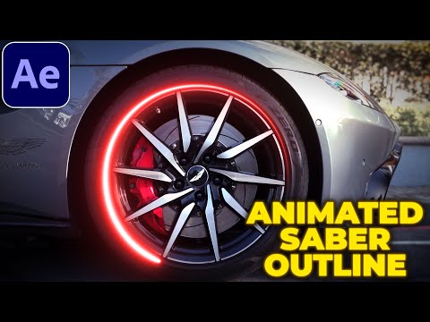 Animated Saber Outline Tutorial in After Effects | Free Plugin