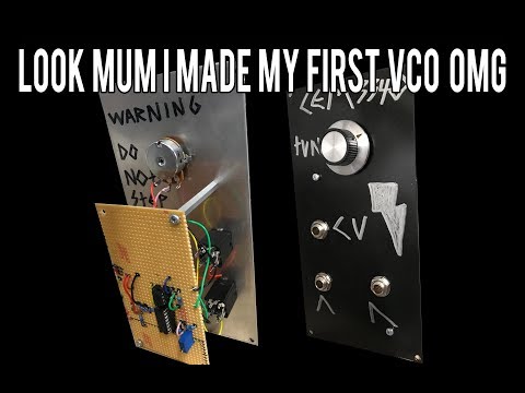 Synth Voltage Controlled Oscillator 1v/oct tracked DIY how to.