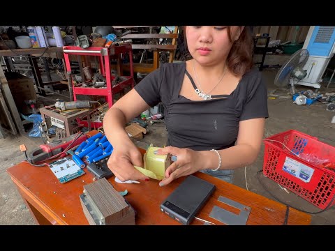 18 year old genius girl repairs and restores broken electric car batteries