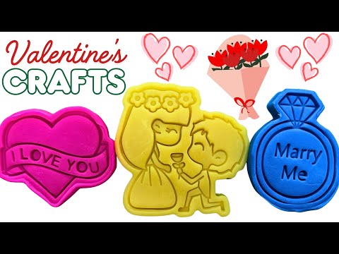 Playdough Videos - Valentine’s Day Crafts | Play Doh Love Designs 