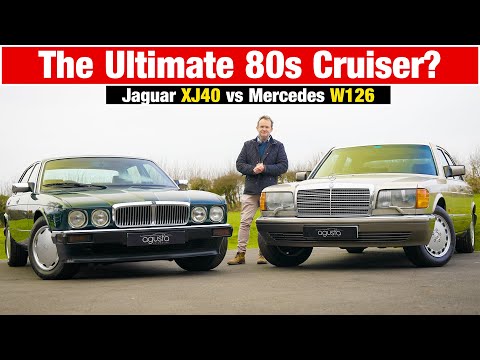 Mercedes W126 S-Class vs Jaguar XJ40 - 80s Luxury Battle!