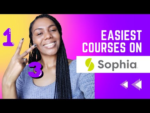 Easiest Courses on Sophia