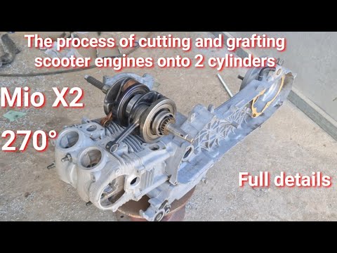 Convert 1 cylinder scooter engine to 2 cylinder engine, like MT-07