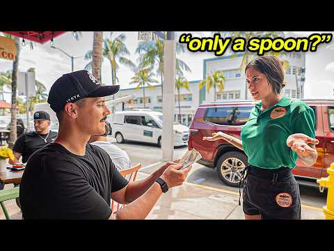 Asking Waitresses For Weird Items, Then Tipping $500