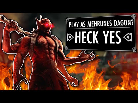 Skyrim But I SLOWLY BECOME MEHRUNES DAGON