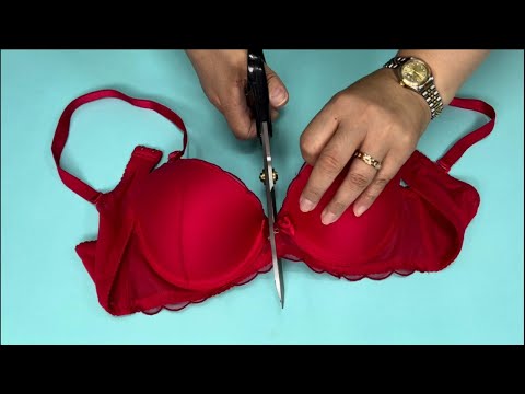 [DIY] Don't throw away your old bra! | Try recycling it. It transforms into a practical item.