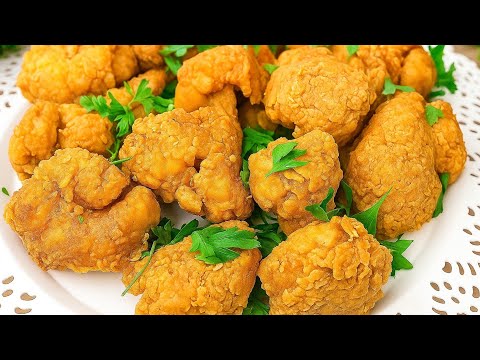 القرنبيط المقرمش لتاني يوم 🔴 بدون نقطة زيت ولا بيض❗بخلطة رهيبة🔥جربيه بالطريقه دي تريند الشتاء