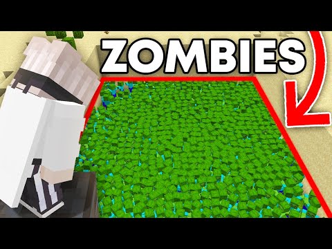 1,244 Zombie Apocalypse VS Minecraft SMP...