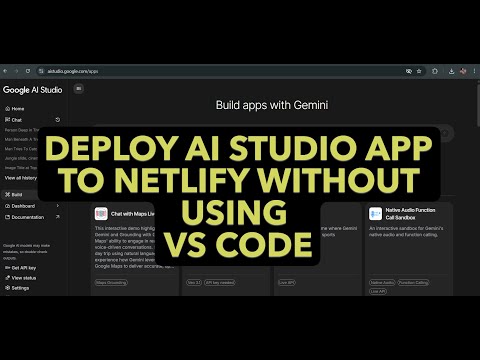 Deploy Google AI Studio App to Netlify Without VS Code | No-Code Tutorial
