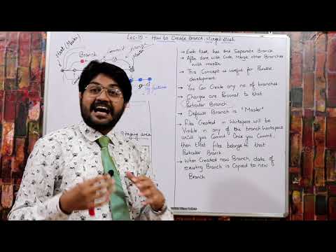 How to create Branch in git-Hindi | What is git reset,git stash and git Merge | What is git conflict