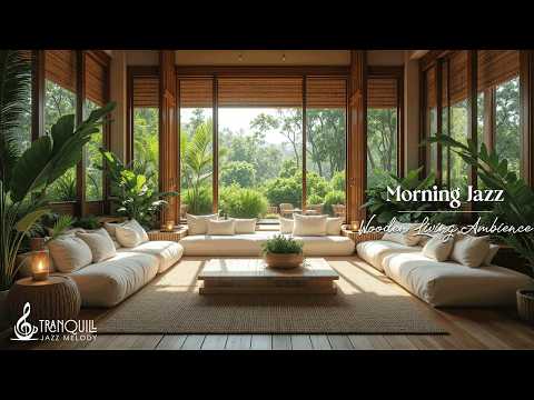 Tranquill Forest Morning Jazz | Wooden Living Ambience In Fresh Morning Jazz Melody for Work & Study