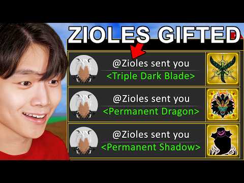 Blox Fruits ADMIN Gifted Me Permanent Fruits