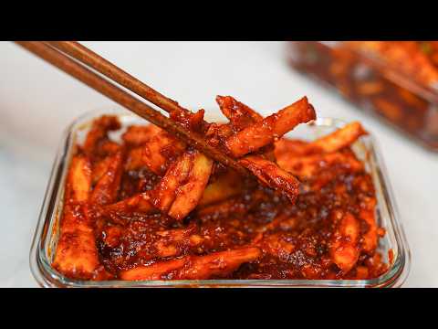 요즘 반찬으로 이것만 먹어요!! 정말 맛있는 고추장 더덕장아찌 담그는법
