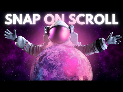 Cosmic “Snap on Scroll” Effect (Elementor + GSAP)