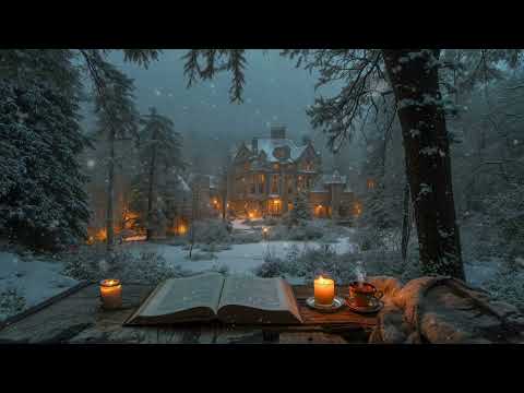 You're Studying in Snowy Victorian Manor | Nostalgic Dark Academia | Haunting Piano & Cello
