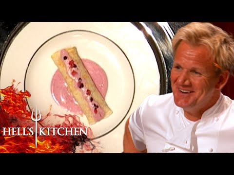 Gordon Ramsay Can't Stop Laughing At Dessert | Hell's Kitchen