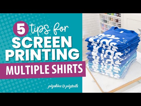SOLVED: Trouble Screen Printing Multiple Shirts with One Screen
