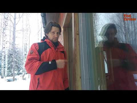 Безрамное остекление каркасного дома. Установка стеклопакетов в каркас стены.