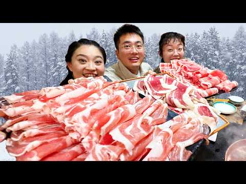 How cool is it to spend 200 CNY on a hotpot in the blizzard of Hulunbuir? [Daoyue]