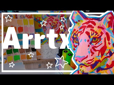 Making BIG art with BIG pens || Arrtx Jumbo Acrylic Pens