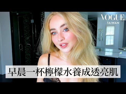 甜心美少女Sabrina Carpenter的煙燻貓眼妝：眉膠打造自然野生眉、貼假睫毛小撇步！｜大明星化妝間｜Vogue Taiwan