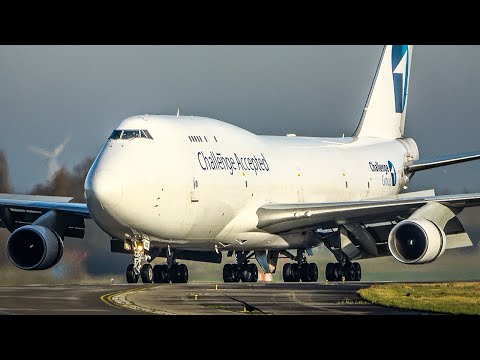 25 HEAVY TAKEOFFS AND LANDINGS - BOEING 747, B767, B777, B737 ... (4K)