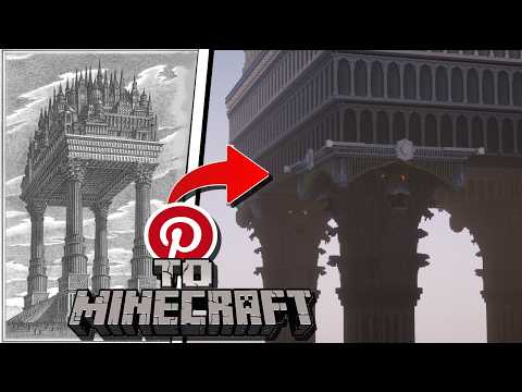 The BIGGEST Build I ever made│from Pinterest to Minecraft