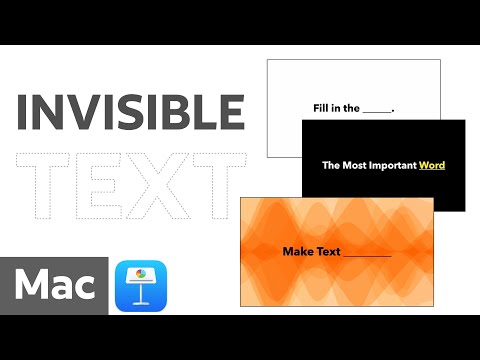 Invisible Text in Apple Keynote on Mac