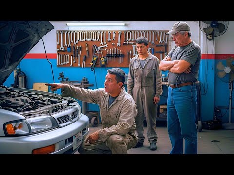 “El Mecánico Desempleado Entró al Taller Solo para Mirar… y Terminó Arreglando el Coche del Dueño”