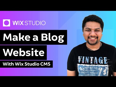 Make a Blog Website Using Wix Studio CMS | Wix Studio Tutorial