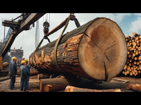 Wood Proces Factory | Process of Cutting a Log Worth Tens Thousands Dollars into Large Dining Table