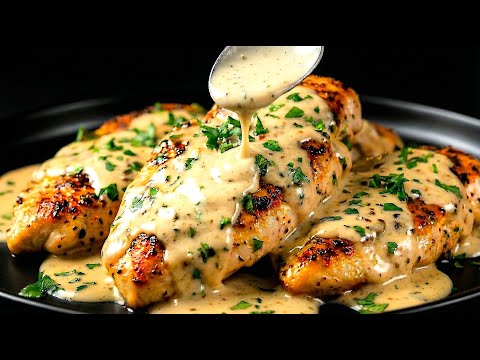 BESTES Trick Knuspriges Hähnchen in cremiger Knoblauch Soße – Nur 15 Minuten!