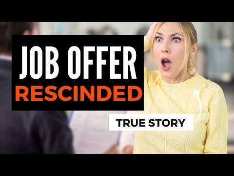 My Job Offer Was RESCINDED! My #1 Regret